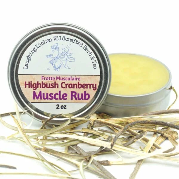 highbush cranberry muscle rub, frotte musculaire
