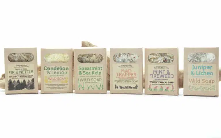 collection of natural soaps