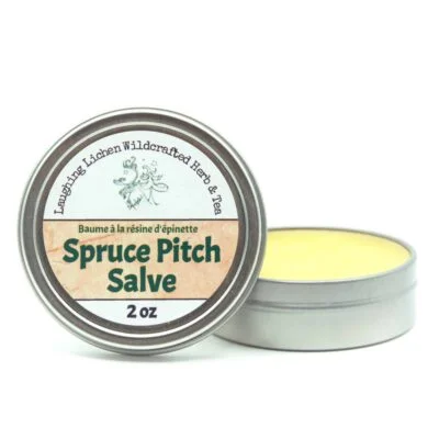 spruce pitch salve, baume à la resine d'épinette