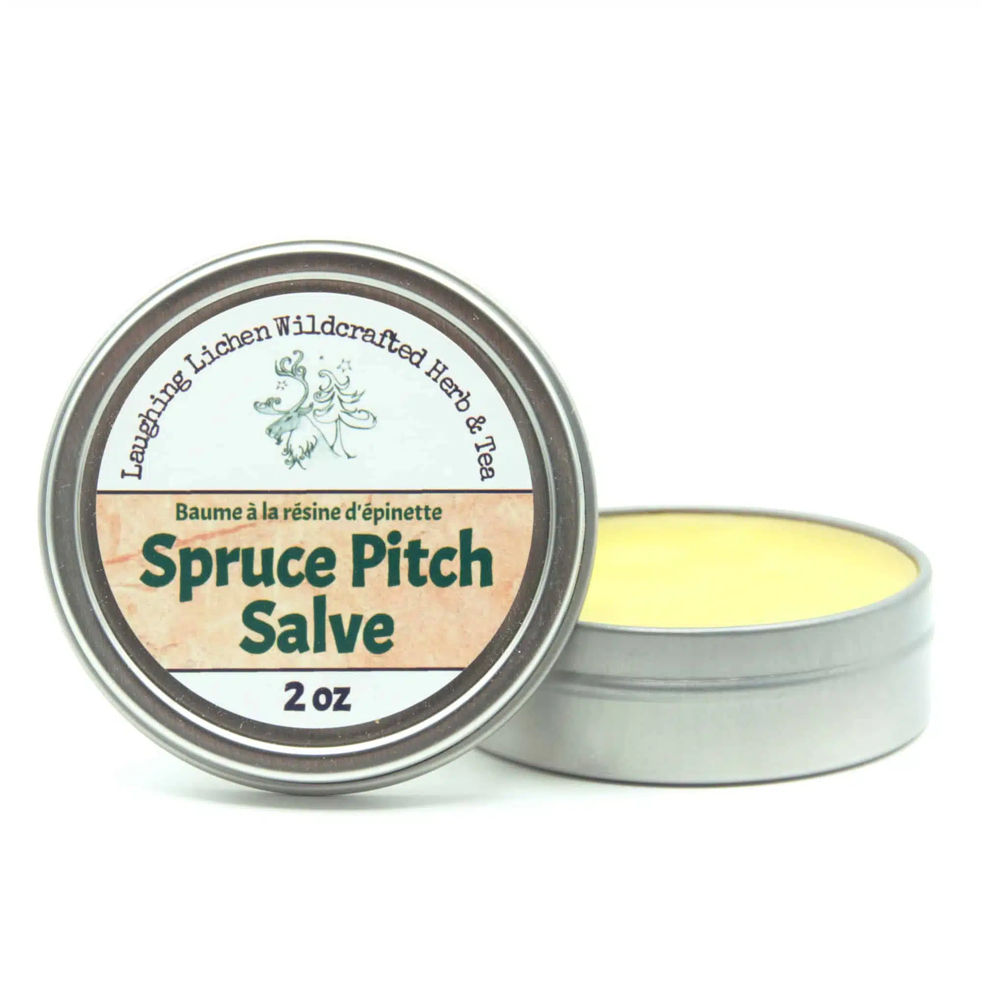 spruce pitch salve, baume à la resine d'épinette