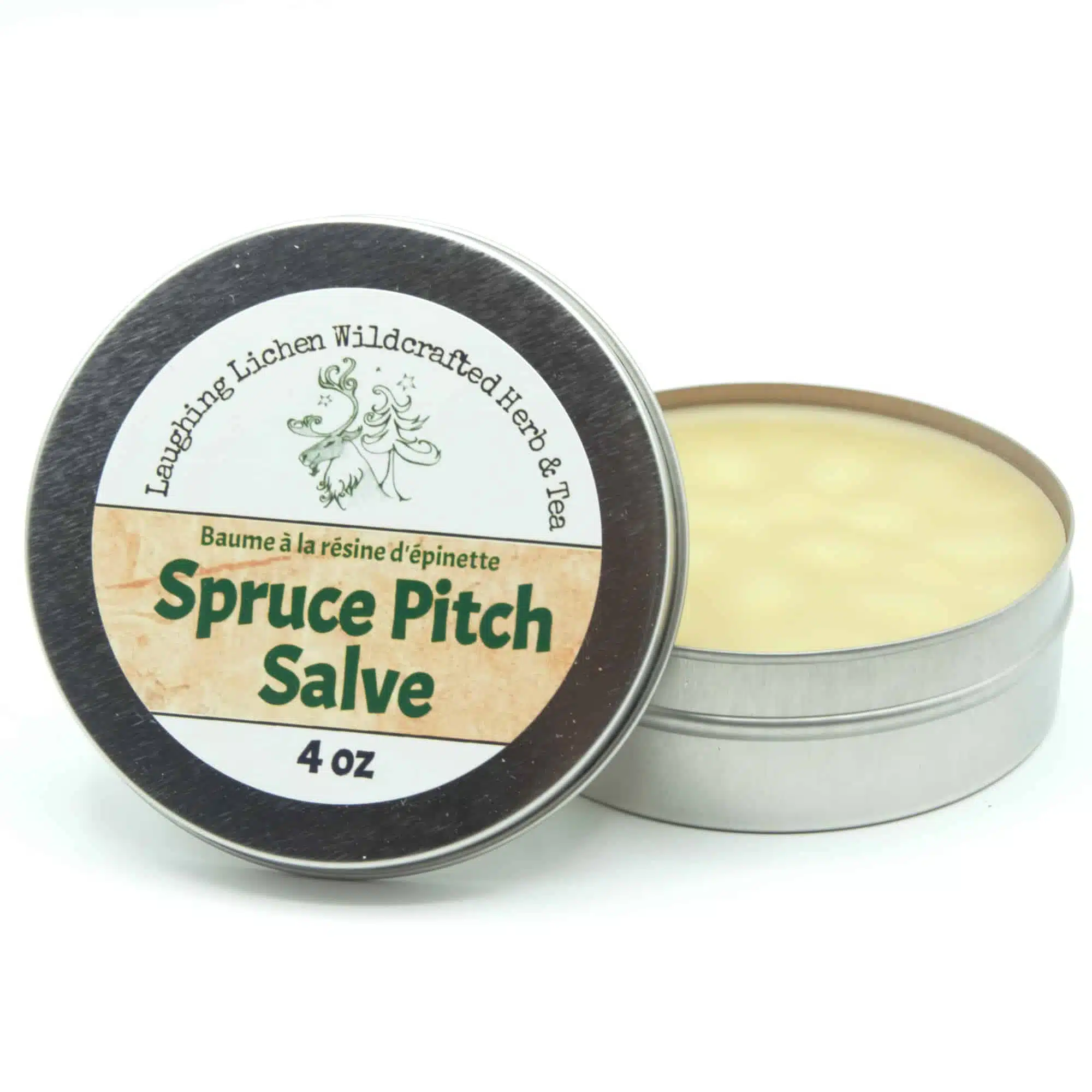 spruce pitch salve, baume à la resine d'épinette