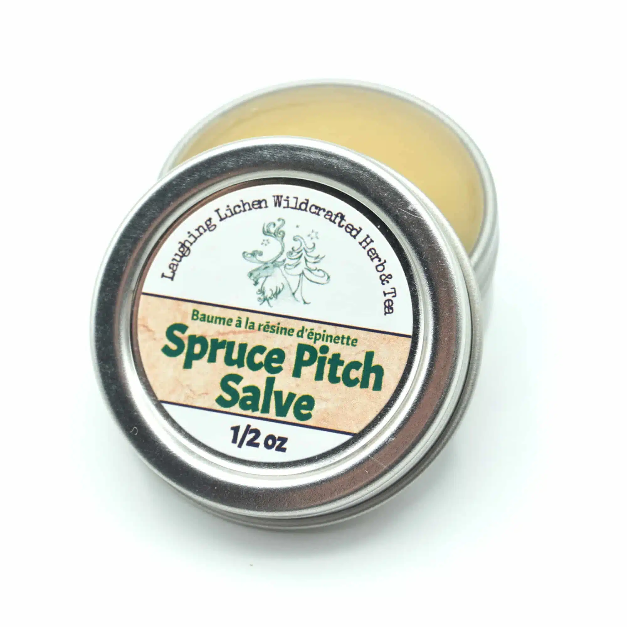 spruce pitch salve, baume à la resine d'épinette