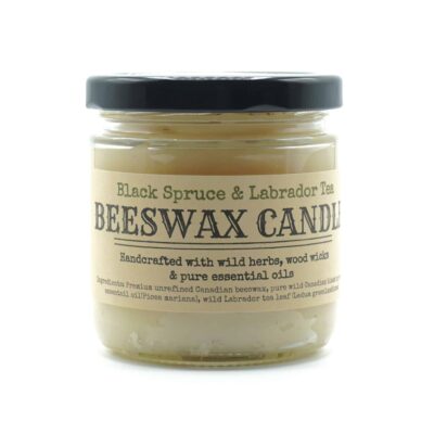 handcrafted beeswax candle
