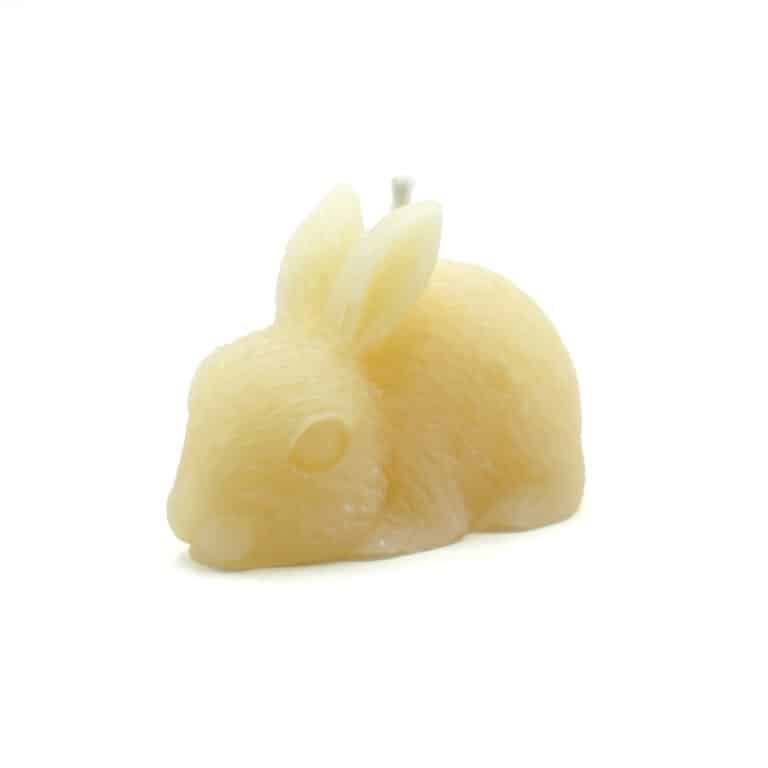 Rabbit Beeswax Candle - Laughing Lichen