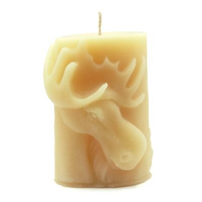 moose beeswax candle