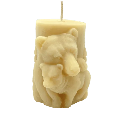 Bear candle 1 1