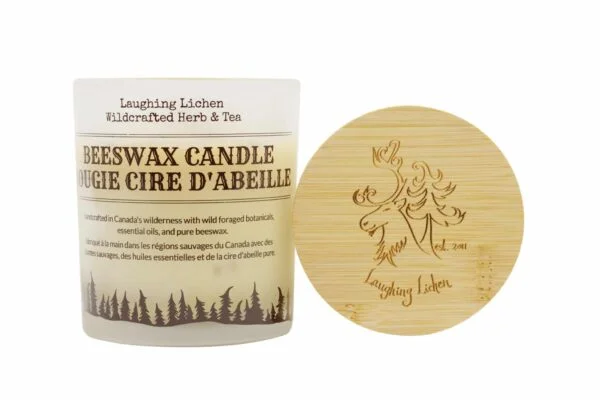 Black Spruce + Labrador Tea Beeswax Candle - Image 2