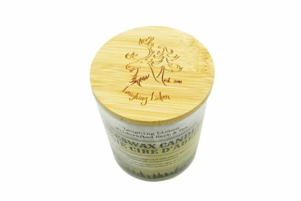 Black Spruce + Labrador Tea Beeswax Candle - Image 4